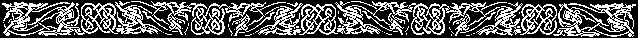 Celtic knotwork dogs used as a horizontal divider